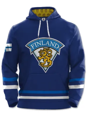 Team Finland Navy Hockey Hoodie