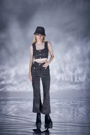 Tweed Pants Black