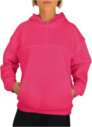 Women's 2024 Casual Hooded Sweatshirts Long Sleeve Solid Oversized Hoodies Loose Cozy Basic Fall Winter Pullover Tops