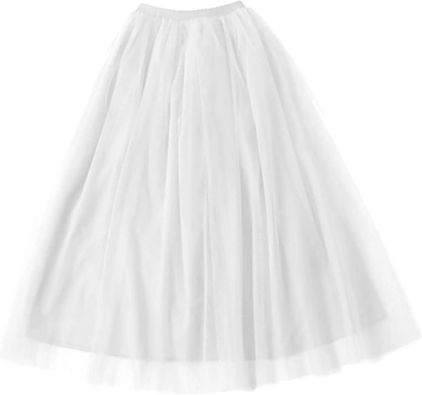 Womens Skirt Tulle Tutu Skirt Pleated Princess Midi Skirts Adult Tutu Dancing Party Evening Tulle Ankle Tennis