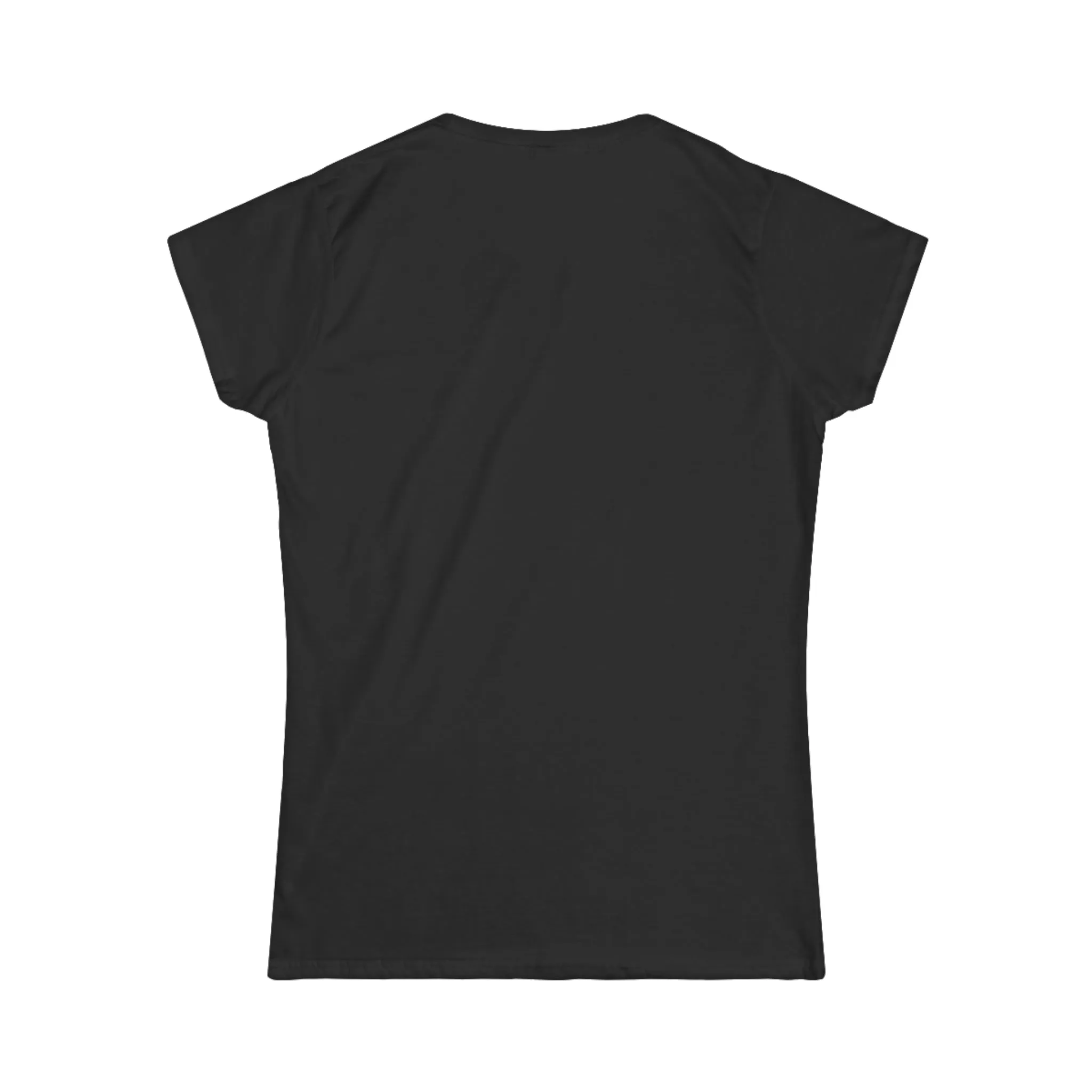 Women's Softstyle Tee - Distressed Color Logo - Plain Back
