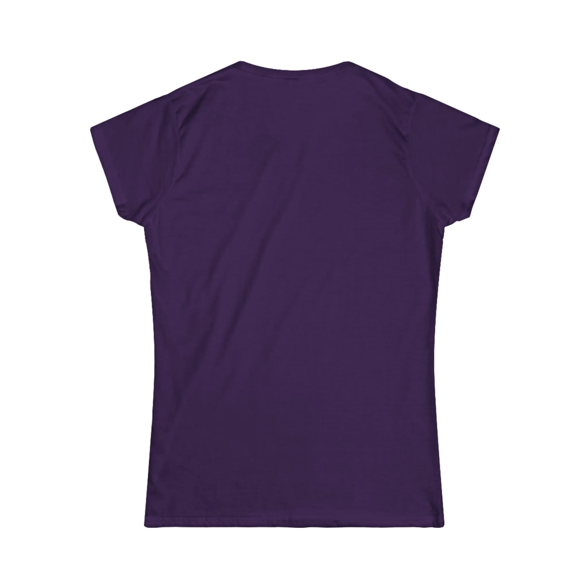 Women's Softstyle Tee - Distressed Color Logo - Plain Back