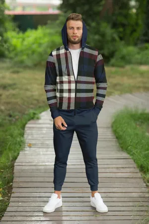 Zip Up Plaid or Tartan Hoodie for Men and Women